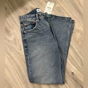ZARA TRF Straight Leg Jeans with High Waist - NWT